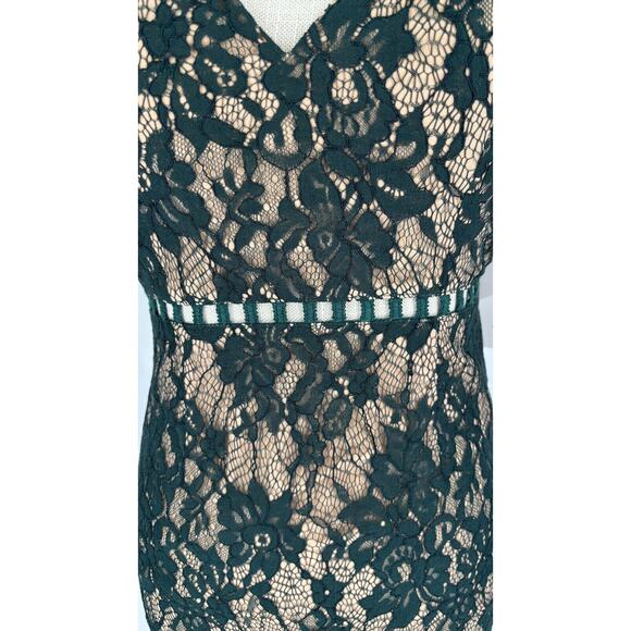 Tobi Womens After Dark Lace Floral Mini Dress Sleeveless Lined Size S Green NWT - Picture 10 of 16